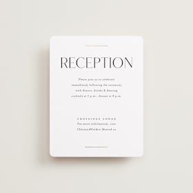 Foil-Pressed Reception Cards