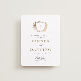 Foil-Pressed Reception Cards