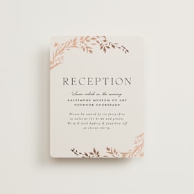 Foil-Pressed Reception Cards