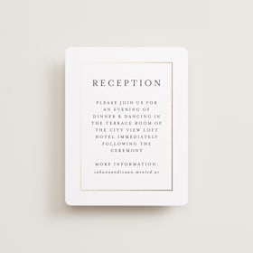 Foil-Pressed Reception Cards