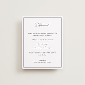 Rehearsal Dinner Cards