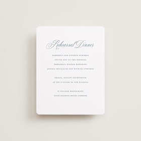 Rehearsal Dinner Cards