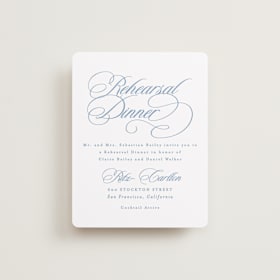 Rehearsal Dinner Cards