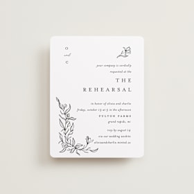 Rehearsal Dinner Cards