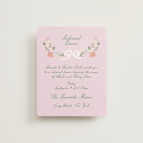 Rehearsal Dinner Cards