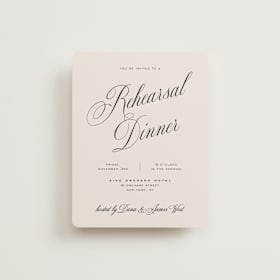 Rehearsal Dinner Cards