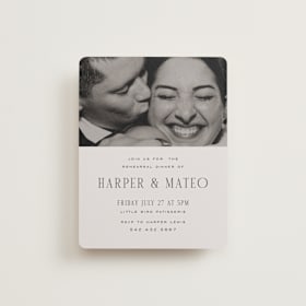 Rehearsal Dinner Cards