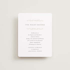 Rehearsal Dinner Cards