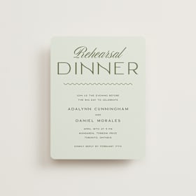 Rehearsal Dinner Cards