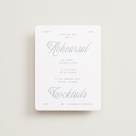 Rehearsal Dinner Cards