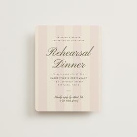 Rehearsal Dinner Cards