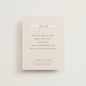 Rehearsal Dinner Cards
