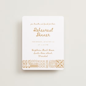 Rehearsal Dinner Cards