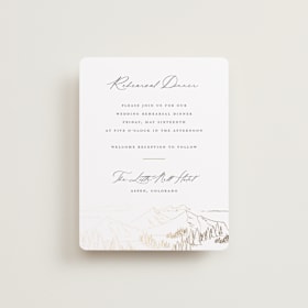 Foil-Pressed Rehearsal Dinner Cards