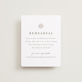 Foil-Pressed Rehearsal Dinner Cards