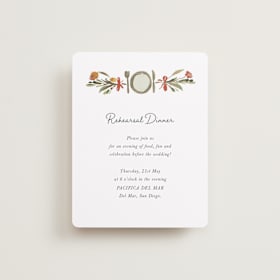 Foil-Pressed Rehearsal Dinner Cards