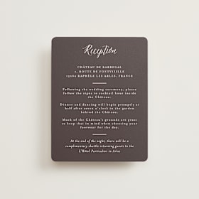 Reception Cards