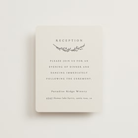 Reception Cards