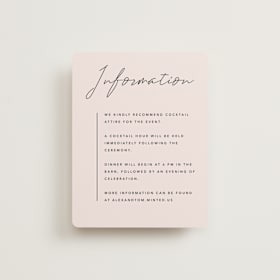 Reception Cards