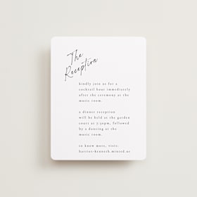 Reception Cards