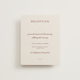Reception Cards