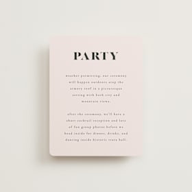 Reception Cards