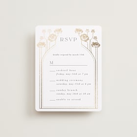 Foil-Pressed Multi-Event RSVP Cards