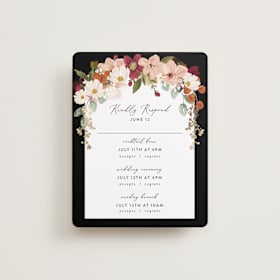 Foil-Pressed Multi-Event RSVP Cards
