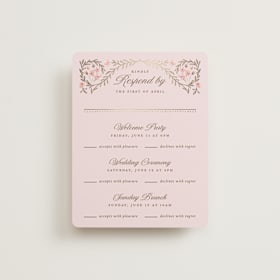 Foil-Pressed Multi-Event RSVP Cards
