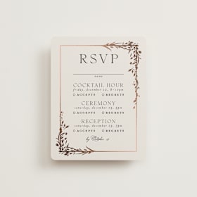 Foil-Pressed Multi-Event RSVP Cards