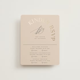 Foil-Pressed Multi-Event RSVP Cards
