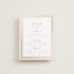 Foil-Pressed Multi-Event RSVP Cards