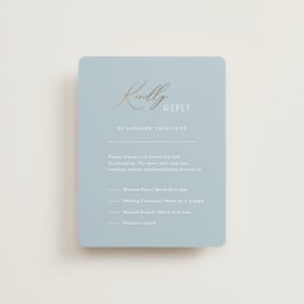 Foil-Pressed Multi-Event RSVP Cards