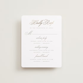 Foil-Pressed Multi-Event RSVP Cards