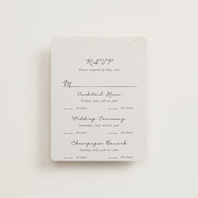Foil-Pressed Multi-Event RSVP Cards
