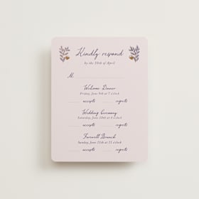 Foil-Pressed Multi-Event RSVP Cards
