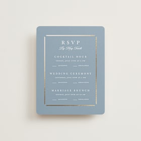Foil-Pressed Multi-Event RSVP Cards