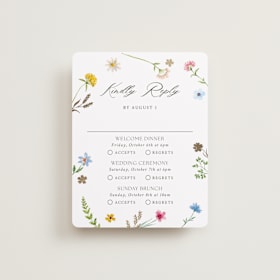 Foil-Pressed Multi-Event RSVP Cards