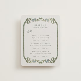Foil-Pressed Multi-Event RSVP Cards