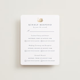 Foil-Pressed Multi-Event RSVP Cards