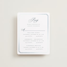 Foil-Pressed Multi-Event RSVP Cards