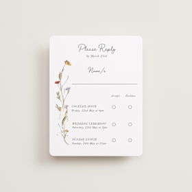 Foil-Pressed Multi-Event RSVP Cards