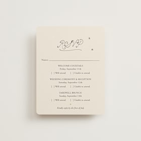 Foil-Pressed Multi-Event RSVP Cards