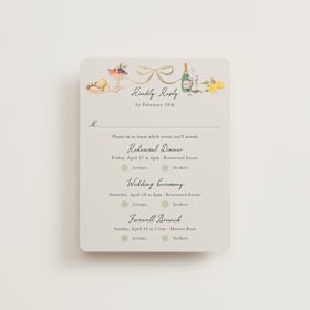 Foil-Pressed Multi-Event RSVP Cards