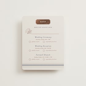 Foil-Pressed Multi-Event RSVP Cards