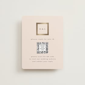 Foil-Pressed RSVP Online Enclosure Cards