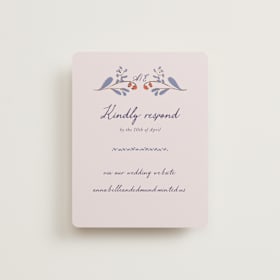 Foil-Pressed RSVP Online Enclosure Cards