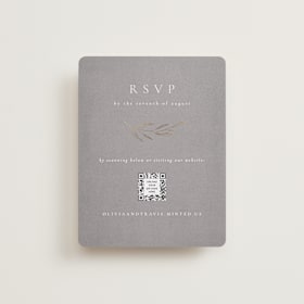 Foil-Pressed RSVP Online Enclosure Cards
