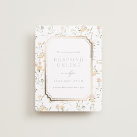 Foil-Pressed RSVP Online Enclosure Cards