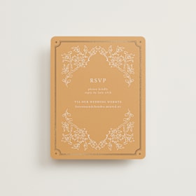 Foil-Pressed RSVP Online Enclosure Cards